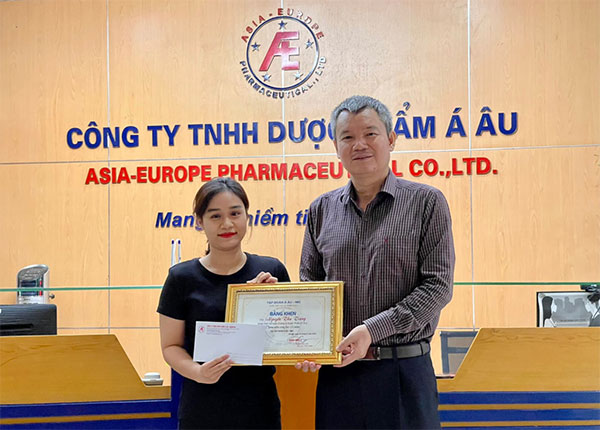 Chị Nguyễn Thu Trang - Nhân viên kế toán công ty Dược phẩm Á Âu   Thâm niên công tác 3 năm.